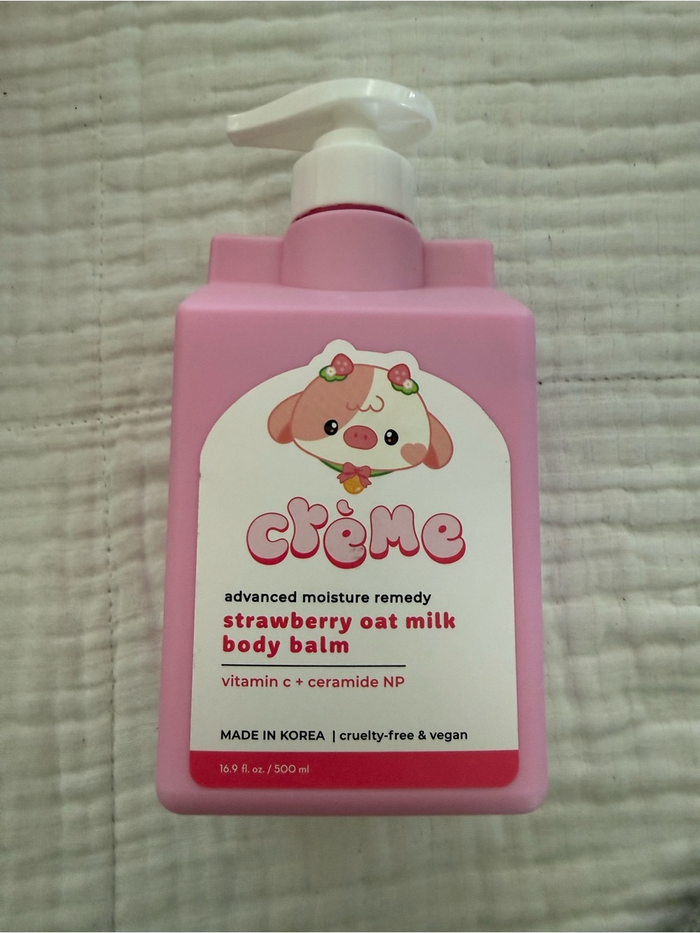 New The Crème Shop Strawberry Oat Milk Body Balm 500mL